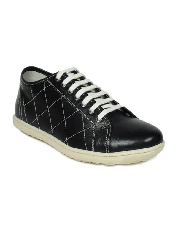 United Colors of Benetton Men Punk Black Casual Shoes