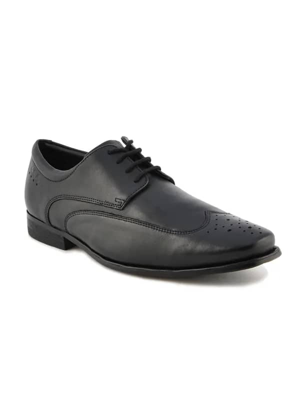 Clarks Men Leather Black Formal Shoes