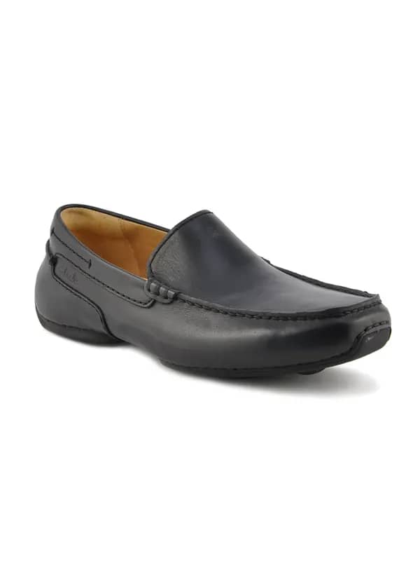 Clarks Men Black Leather Semiformal Shoes