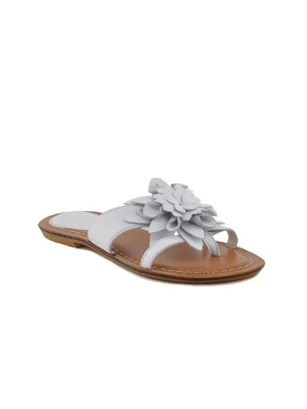 Clarks Women Leather White Flats