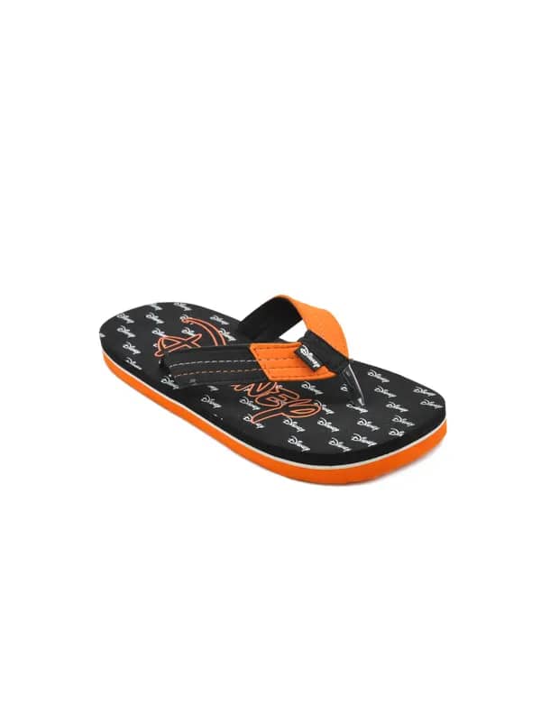 Disney Unisex Kids Basic Black Flip Flops