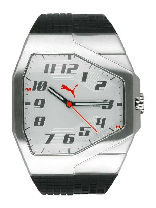 Puma Men Track White Silver Watches