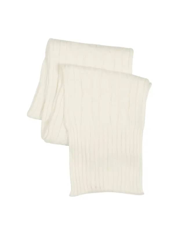 Scullers Women Solid White Scarves
