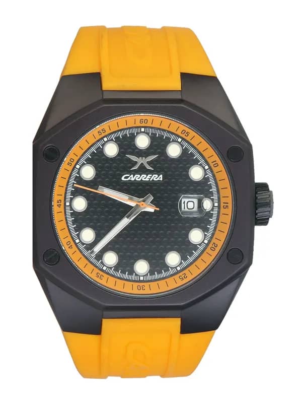 Carrera Men Strap dial Orange Watches
