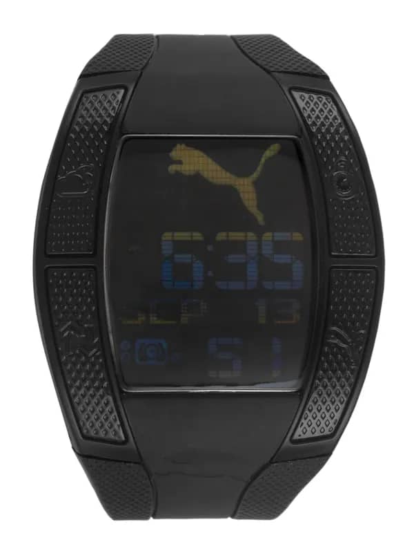 Puma Men Top Fluctuation Gents Black Black Watches