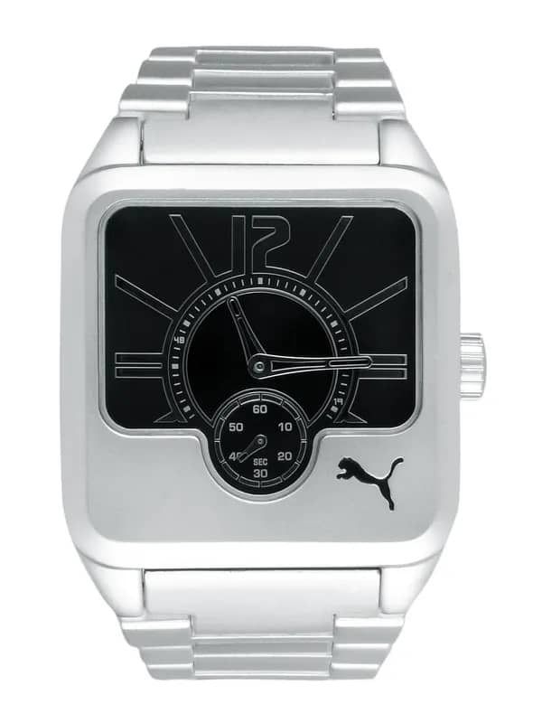 Puma Men Star Dust Black Dial Watch