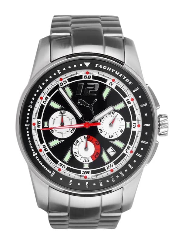 Puma Men Race Luminous Chrono Black Dial Watch