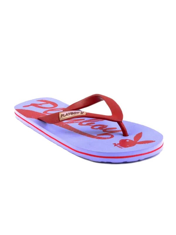 Playboy Men Casual Blue Slippers