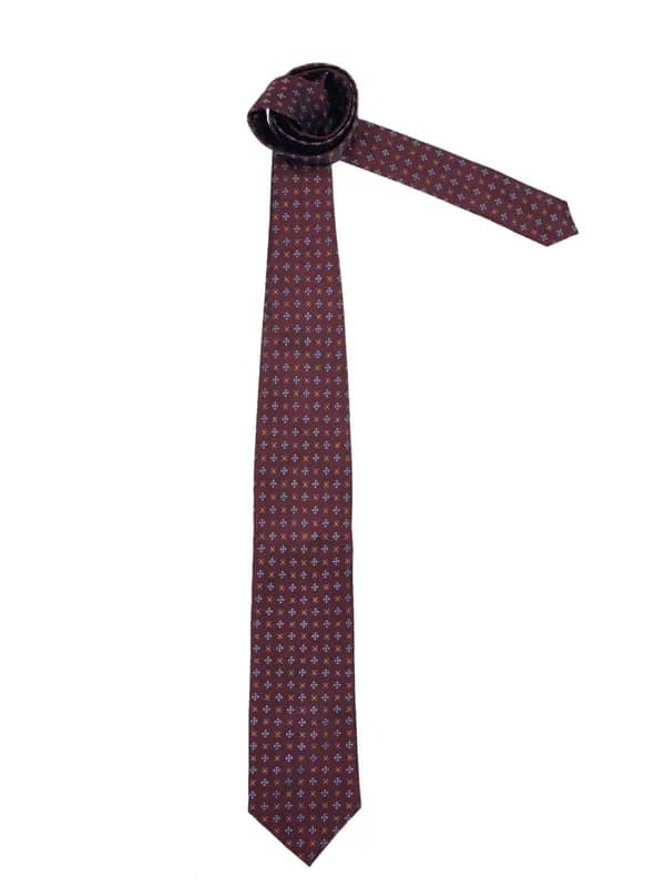 Reid & Taylor Men Printed Maroon Ties