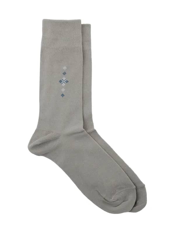 Reid & Taylor Men Stripes Navy Blue Socks