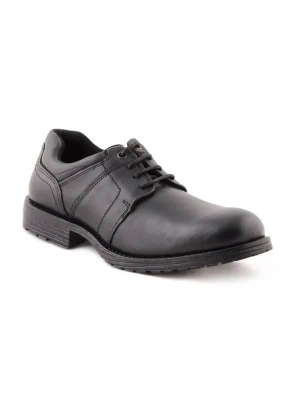 Red Tape Men Black Shoes