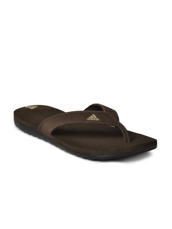 ADIDAS Mens Calo Lea M Brown Flip Flops