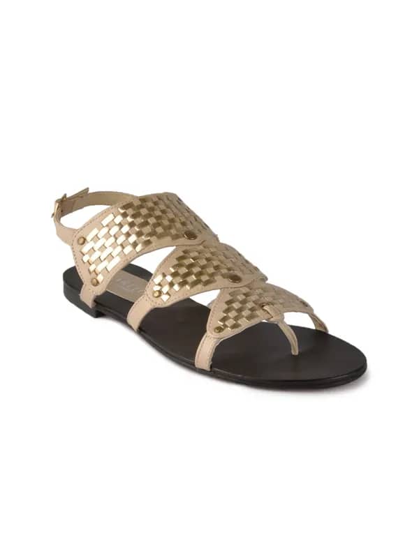 Carlton London Women Casual Gold Flats