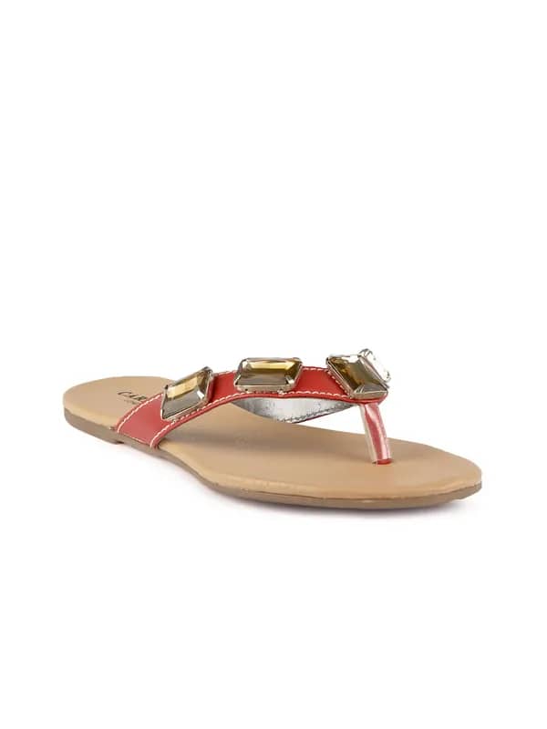Carlton London Women Casual Red Flats