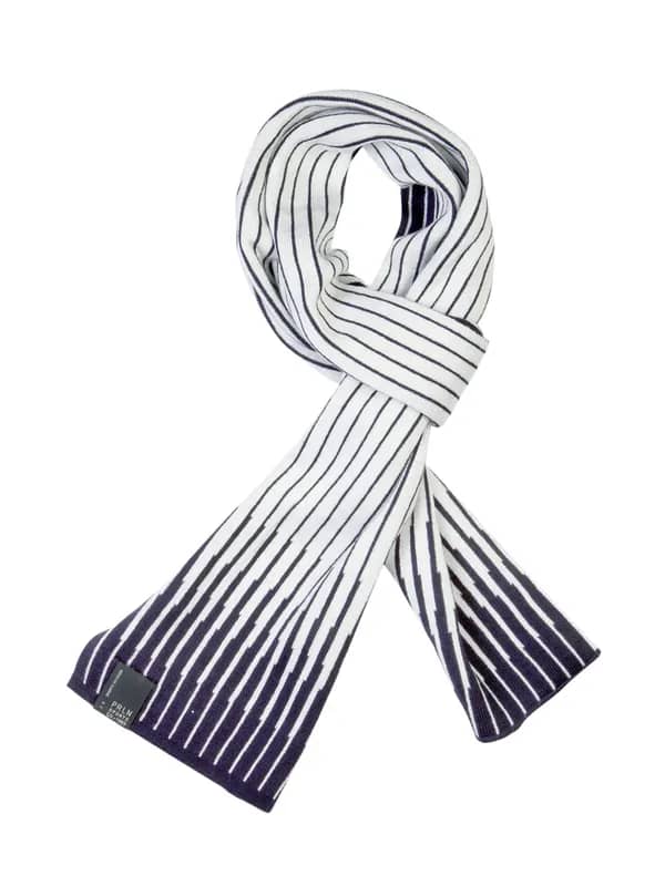 Proline White Striped Muffler