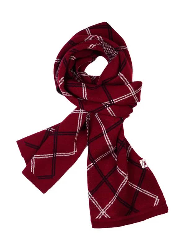Proline Maroon Checked Muffler
