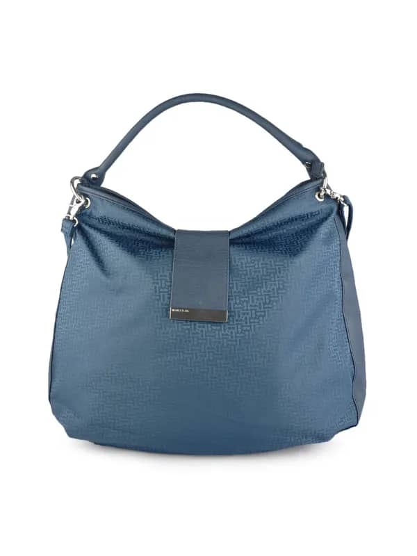 United Colors of Benetton Women Solid Blue Handbags