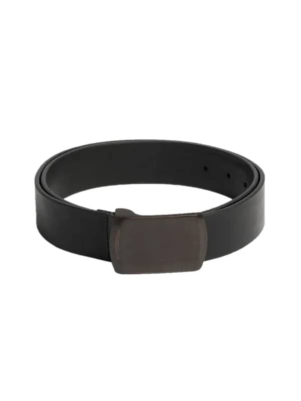 United Colors of Benetton Men Solid Black Belts