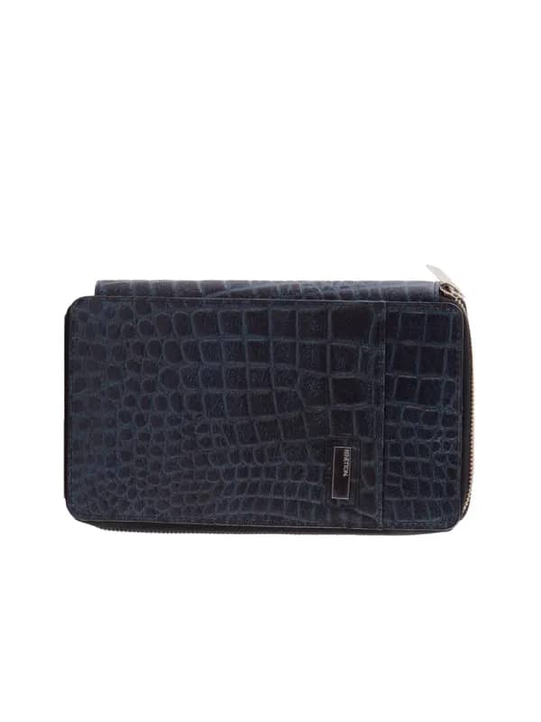 United Colors of Benetton Men Solid Blue Passport Holder