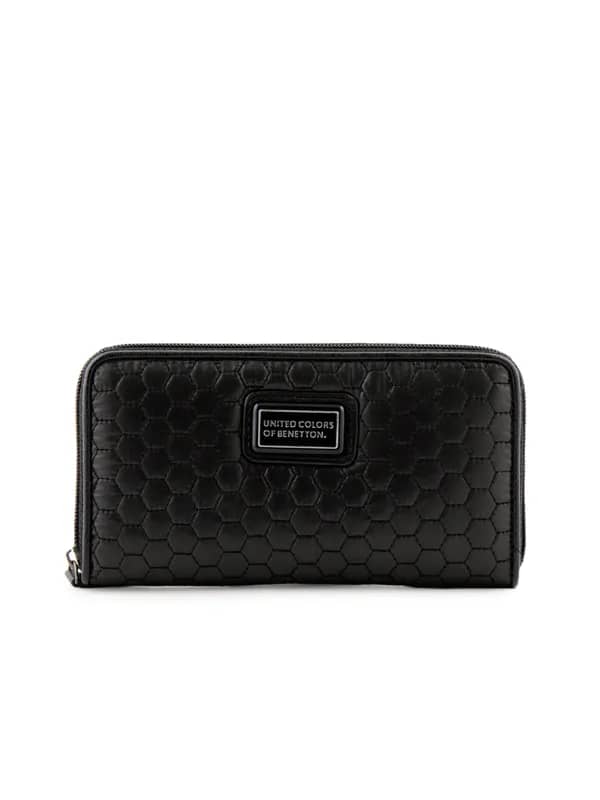 United Colors of Benetton Women Solid Black Wallets