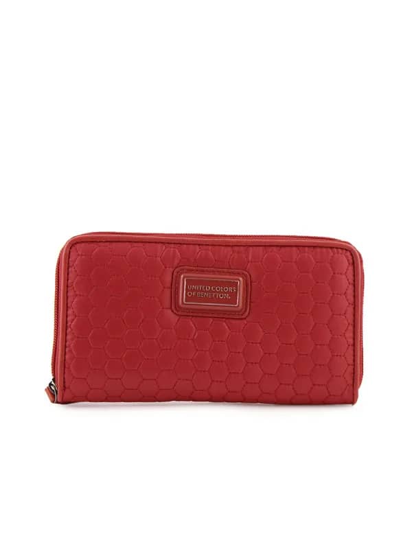 United Colors of Benetton Women Solid Red Wallets