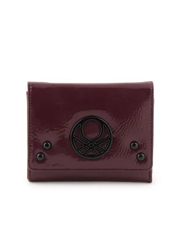 United Colors of Benetton Women Solid Purple Wallets