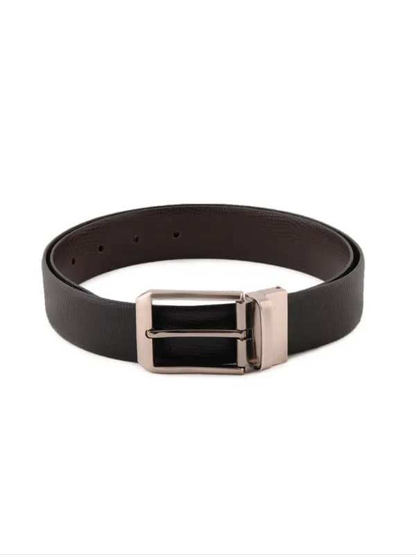 New Hide Men Solid Black Belts