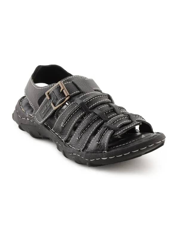 Red Tape Men Casual Black Sandals