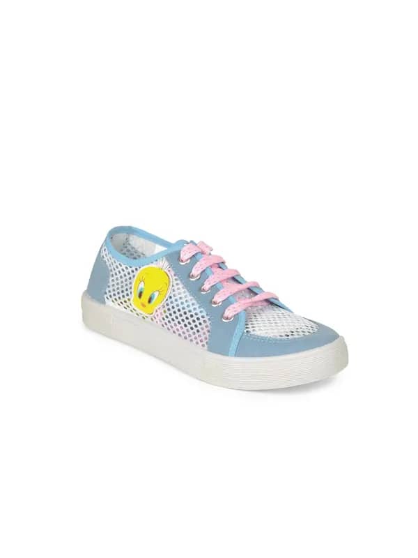 Warner Bros Tweety Girls Blue and White Casual Shoes