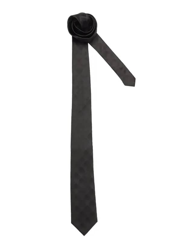 Turtle Men Check Black Ties