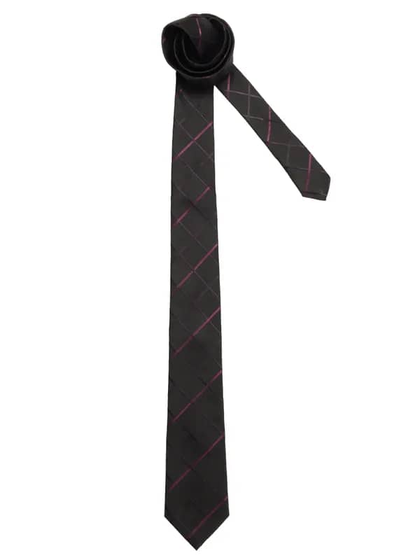 Turtle Men Check Black Ties