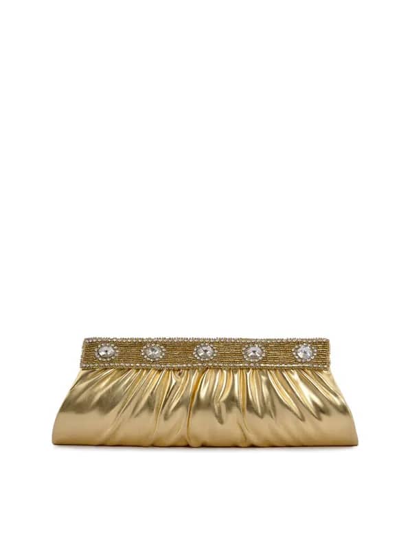 Spice Art Women Zircons Gold Clutch
