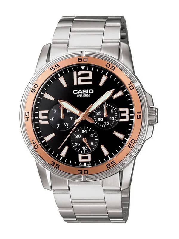 Casio Enticer Men Black Dial Analogue Watch A479