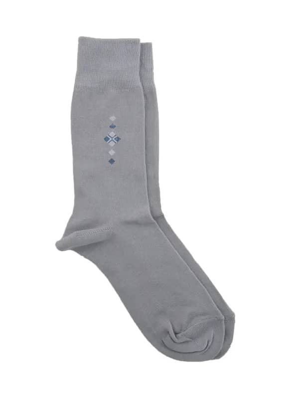 Reid & Taylor Men Solid Grey Socks