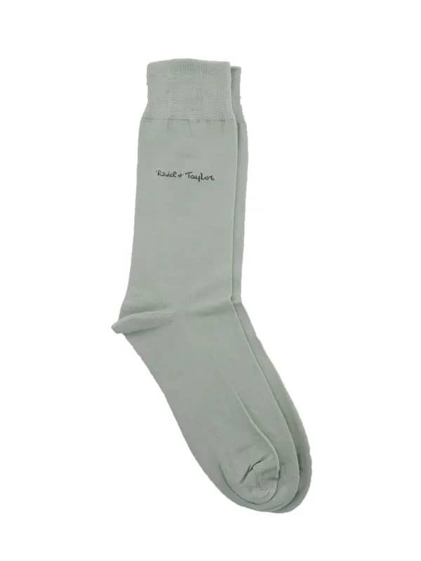 Reid & Taylor Men Solid Olive Socks