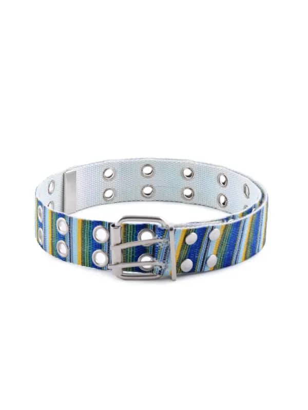 Lino Perros Women Stripes Green Belt