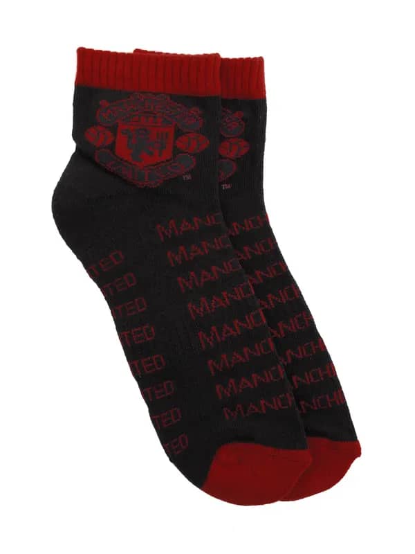 Manchester United Men Black Socks