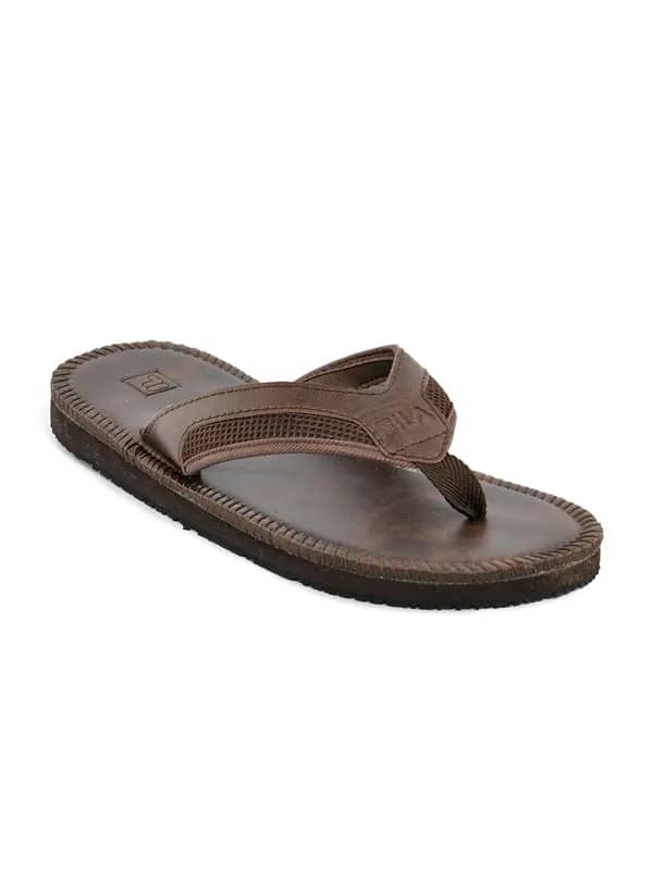 Fila Men Over Stitch Brown Slippers