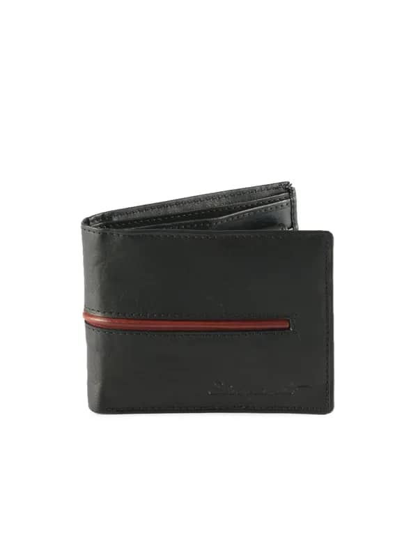 Peter England Men Elements Black Wallet
