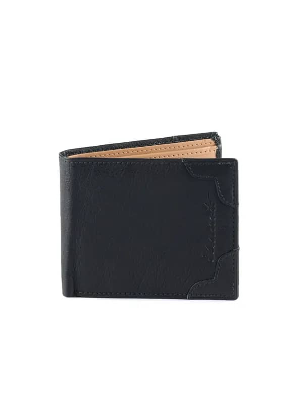 Peter England Men Elements Black Wallet