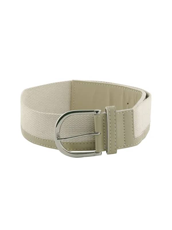 Peter England Men Casual Off White Belt