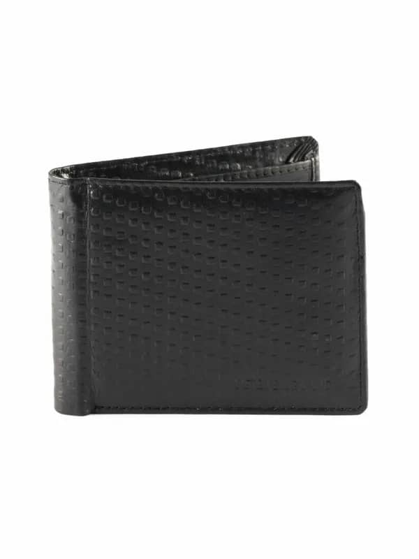 Peter England Men Statements Black Wallet