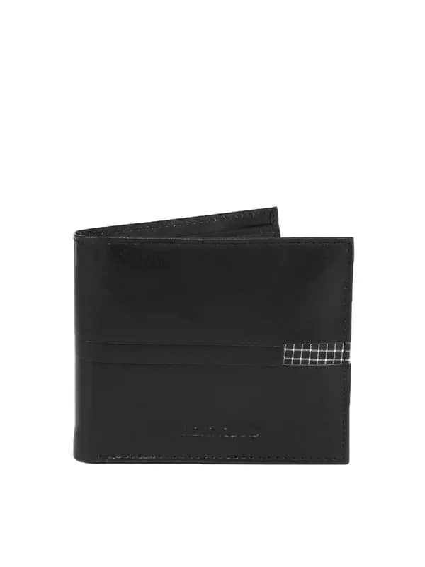 Peter England Men Statements Black Wallet