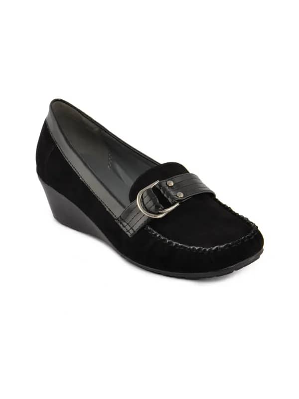 Catwalk Women Moccasin Black Casual Shoes