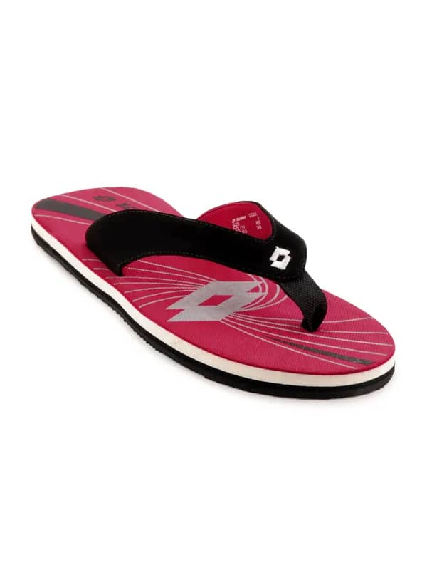 Lotto Unisex Shine Red Slippers