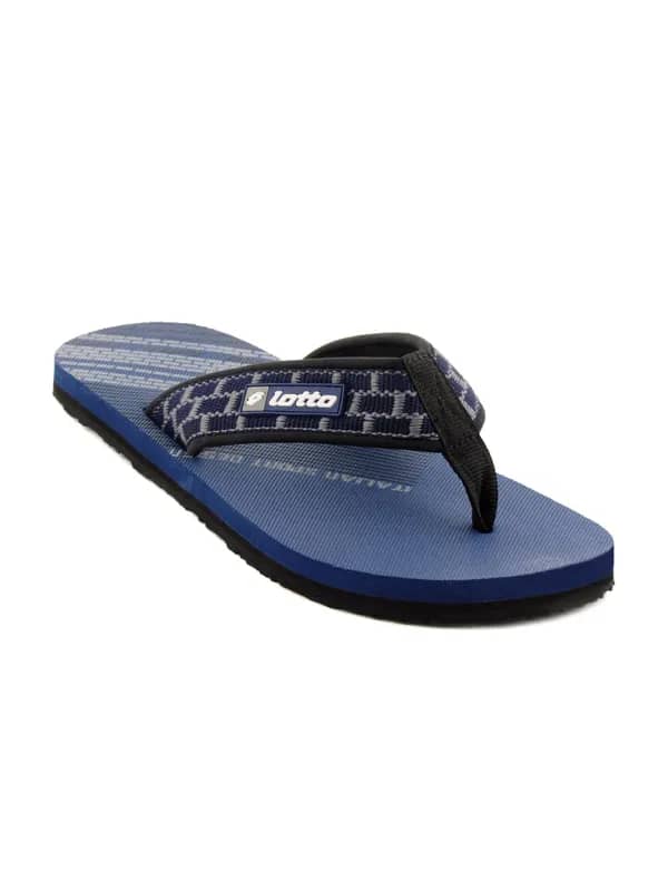 Lotto Men Straight Navy Blue Slippers