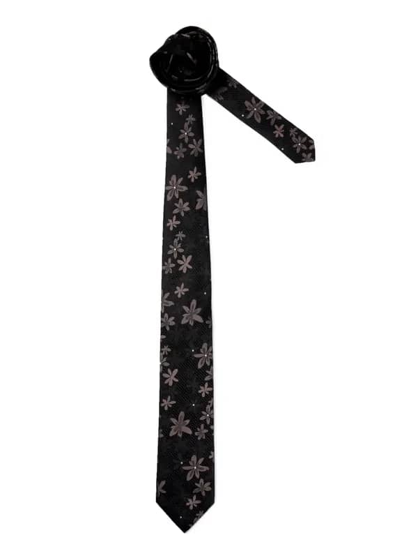 United Colors of Benetton Men Woven Black Tie
