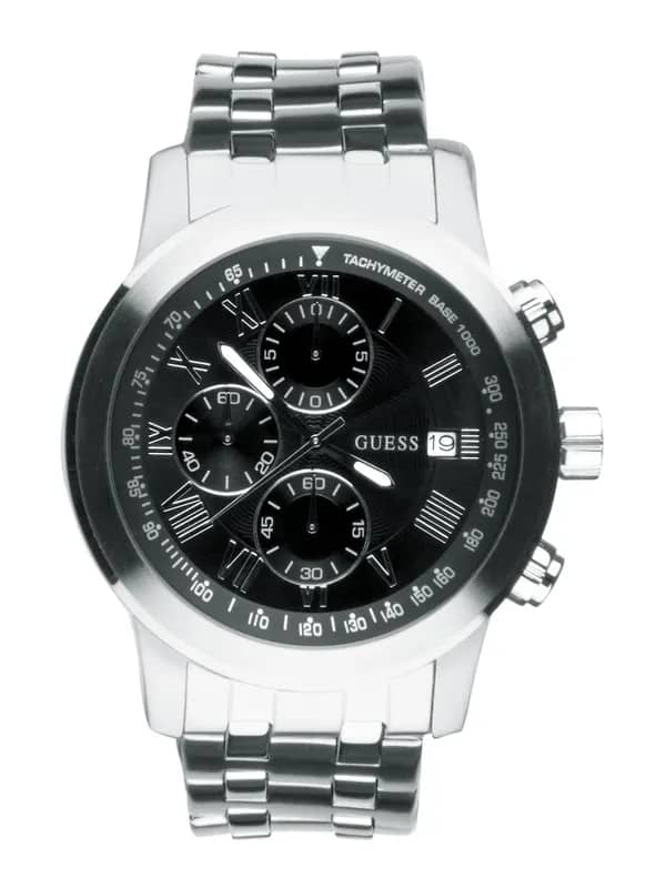 Guess Men Boulevard Silver Watch