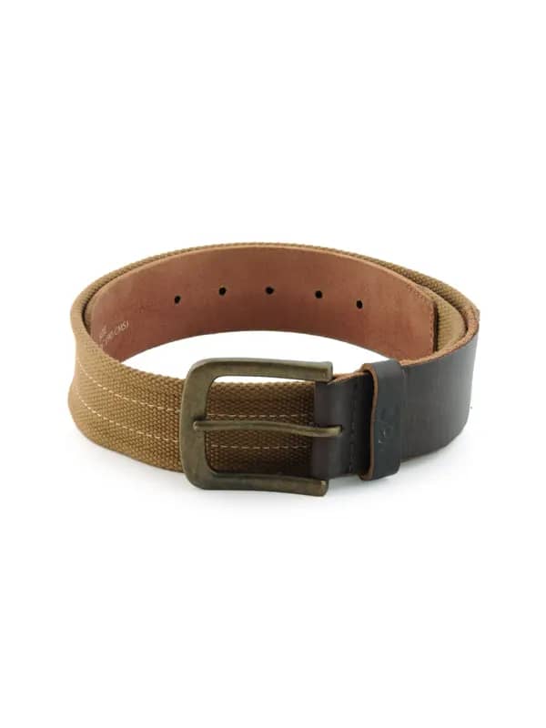 Wrangler Canvas Men Brown Belts