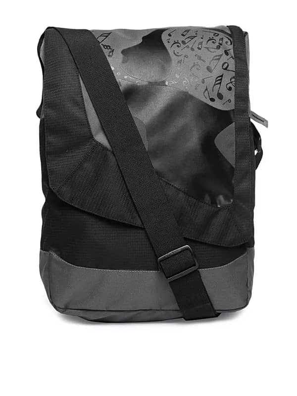 Wildcraft Unisex Grey Printed Messenger Bag